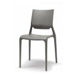 Scab design - chaise de jardin, 6 chaises design - sirio - lot de 6 - déco gris en plastique Scab design - chaise de jardin, 6 chaises design - sirio - lot de 6 - déco gris en plastique