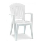 Scab - fauteuil d'ext�rieur en r�sine blanc super �l�gant design pz 1