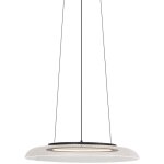 Scacrylic - led suspension - 1 lumire -  50 cm - noir - design - clairage intrieur - salon i chambre ...
