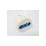 Adaptateur prise franco - allemand 2p + t 16a male (s31) / fiche 2p + t 16a femelle italien blanc (p17 ...
