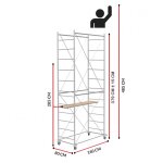 Scedil ? �chafaudage fast ? hauteur de travail 4, 85m ? longueur 160cm ? largeur 80cm ? acier galvanis� ...