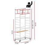 Scedil - echafaudage ux (hauteur de travail 5 m)