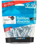 Scell - it lot de 24 chevilles et vis � expansion scell - it, diam. 4 et 5 x l. 37 mm