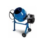 Scheppach - b�tonniere �lectrique 125l mix125 - tambour renforc� - roues pour d�placement