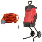 Scheppach - broyeur jardin electrique 2, 4kw 45mm gs55 + extension cable 20 mt