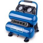 Scheppach compresseur � air hc10 twin ? 750 w ? 8 bar ? cuve 7, 5 l ? compresseur d?air sans huile ? ...