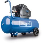 [jamais utilis�] scheppach compresseur bicylindre hc106dc - 2200w - 100 l - 10 bar - 322 l / min - sans ...