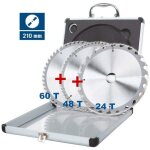 Scheppach - lot de 3 lames pour scie circulaire - diam�tre 210 mm - largeur de dent 2, 6 mm largeur du ...