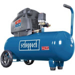 Scheppach hc105dc compresseur d'air horizontal bleu 100l