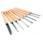 Scheppach - lot de 8 gouges pour tours � bois compatibles dm600vario, dm500t, dm1100t