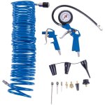Scheppach - kit 14 accessoires pour tous compresseurs - tuyau spiral 10m inclus
