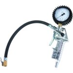 Pistolet de gonflage avec manomtre homologu nf (gonflage roues de voiture) - scheppach