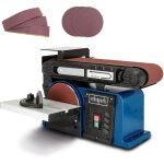 [jamais utilis�] scheppach ponceuse � bande et � disque bts900 - meuleuse - 370w - 2850 min - 1 - plateau ...