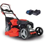 Scheppach - tondeuse  gazon hybride ms225 - 53e ? moteur 4 temps 224 cm3 / 6 cv ? 4400 w ? largeur de ...