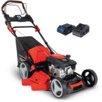 [jamais utilise] scheppach tondeuse thermique 7en1 � d�marrage hybride ms173 - 51e - 173 cm� - largeur ...