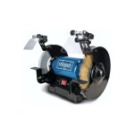 Scheppach - touret mixte sm200lb - puissance 500w - pierre � aiguiser 200x20mm grain 36 - brosse m�tallique ...