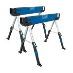 Scheppach - tr�teau d'atelier pliable mwb600 - coupe de bois - kit de 2 pi�ces - 589kg de charge - 61, ...