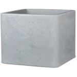 Alea 40, bac  plantes / pot  fleurs / jardinire, carr, coloris: stony grey, fabriqu avec du plastique ...