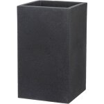 Scheurich - c - cube high 48, vase / pot � fleurs / jardini�re, carr�, coloris: stony black, fabriqu� ...