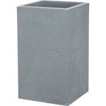 Scheurich c - cube high 48, vase / pot � fleurs / jardini�re, carr�, coloris: stony grey, fabriqu� avec ...