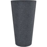 Coneo high 55, vase / pot � fleurs / jardini�re, cylindrique, coloris: granit noir, fabriqu� avec du ...