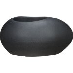 Flow 73. vase / pot de fleurs / pot de plantes. en forme de galet. en plastique couleur : stony black. ... Flow 73. vase / pot de fleurs / pot de plantes. en forme de galet. en plastique couleur : stony black. ...