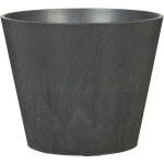 Scheurich - purista + 40, bac � plantes / plantes, rond, en plastique couleur: carbon, 36, 6 cm de diam�tre, ...