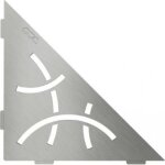 Schluter - tablette d'angle murale shelf - s1 curve acier inox bross
