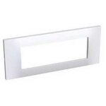 Alb45656 - altira - plaque blanc 9010 - 3 postes - horizontal - entraxe 45mm - schneider