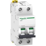 Schneider electric - a9f74201 schneider ic60n disjoncteur bipolaire schneider 1a - 2p - courbe c - 50ka ...