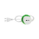 Schneider electric - bloc prise usb a + c blanc  encastrer xs avec cable 2m unica system +
