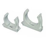 Schneider electric - clip 'a tube mureva fix standard pour conduits 'a�?? 25 mm blanc sachet de 50 pleces ...