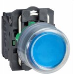 Schneider electric - harmony xb5 - bouton poussoir à impuls - Ø22 - capuchonné - bleu - 1f - vis étr Schneider electric - harmony xb5 - bouton poussoir à impuls - Ø22 - capuchonné - bleu - 1f - vis étr