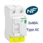 Schneider electric - interrupteur diffrentiel resi9 xp 2p 40a 30ma type ac - schneider r9prc240