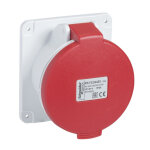 Schneider electric - pratika - socle de prise industrielle droite 16 a - 3p + n + t - 380 - 415 v ca ...