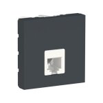 Schneider electric - prise t�l�phonique rj12 2 modules anthracite schneider nu349754