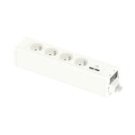 Schneider electric - unica system + - nourrice prcble m - 4 prises 2p + t + usb a + c - blanc (ins44236) ...