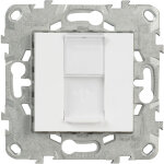 Prise rj45 cat 6 stp - blanc - unica - schneider