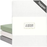 Sch�ner wohnen housse de matelas topper basic - 1 pi�ce 140x200 cm, blanc