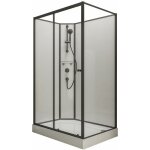 Cabine de douche intgrale 120 x 80 x 204 cm avec porte coulissante, verre 5 mm, cabine de douche complte ...