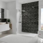Panneau mural parement ardoise, revtement pour douche et salle de bain, dcodesign dcor schulte 150 ...