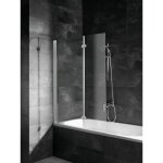 Pare - baignoire pliant 104 x 130 cm, verre 5 mm, paroi de baignoire 2 volets, écran de baignoire pivotant, ... Pare - baignoire pliant 104 x 130 cm, verre 5 mm, paroi de baignoire 2 volets, écran de baignoire pivotant, ...