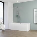 Pare - baignoire pliant, verre 5 mm, paroi de baignoire 2 volets, �cran de baignoire pivotant schulte ...