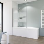 Pare - baignoire pliant, verre 5 mm, paroi de baignoire schulte cran de baignoire pivotant, décor sérigraphié ... Pare - baignoire pliant, verre 5 mm, paroi de baignoire schulte cran de baignoire pivotant, décor sérigraphié ...
