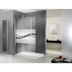 Schulte - paroi de douche � l'italienne, verre 6 mm, paroi fixe walk in free d�cor liane, 140 x 200 cm ...