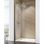 Schulte - paroi de douche  l'italienne, verre 6 mm transparent, paroi fixe walk in free 60 x 200 cm