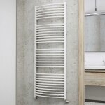 Schulte - radiateur sche - serviette  eau chaude europa, blanc, inertie fluide, vertical 150 x 60 cm, ...