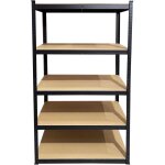 Schwerlast lagerregal 90x60x180cm 5 b�den standregal f�r garage werkstatt haushalt keller