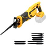 Scie alternative compatible avec batterie dewalt 20 v max - 3000 tr / min - scie recette �lectrique sans ...