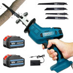 Teetok - scie alternative �lectrique sans fil scie sabre scie � bois scie � m�taux chargeur de batterie ...